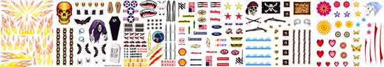 Pinewood derby decals